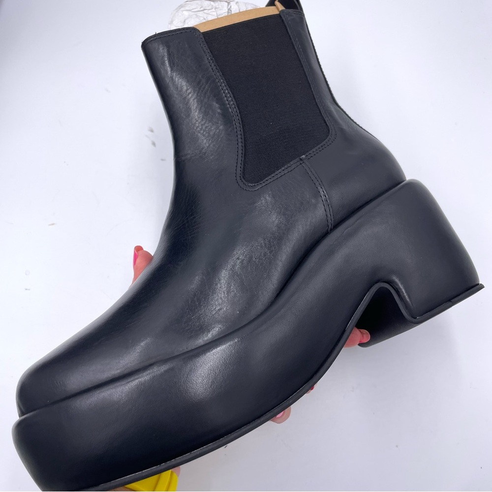 NEW Everlane Black‎ Puffa Chunky Platform Y2K 90s Short Boot in Size 10 - Picture 14 of 16